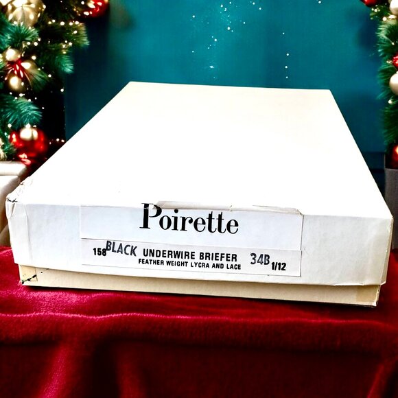 Vintage 60's Piorette Black Teddy Underwire Briefer Womens 34B NEW - Picture 8 of 14